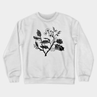 Flower Drawing Crewneck Sweatshirt